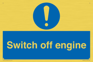 Switch off engine